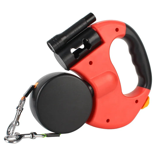 3m Dual Dog Leash With Flashlight And Waste Bag Box