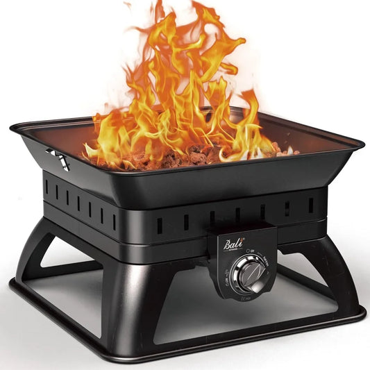 50000 BTU Propane Fire Pit Square Smokeless Patio RV