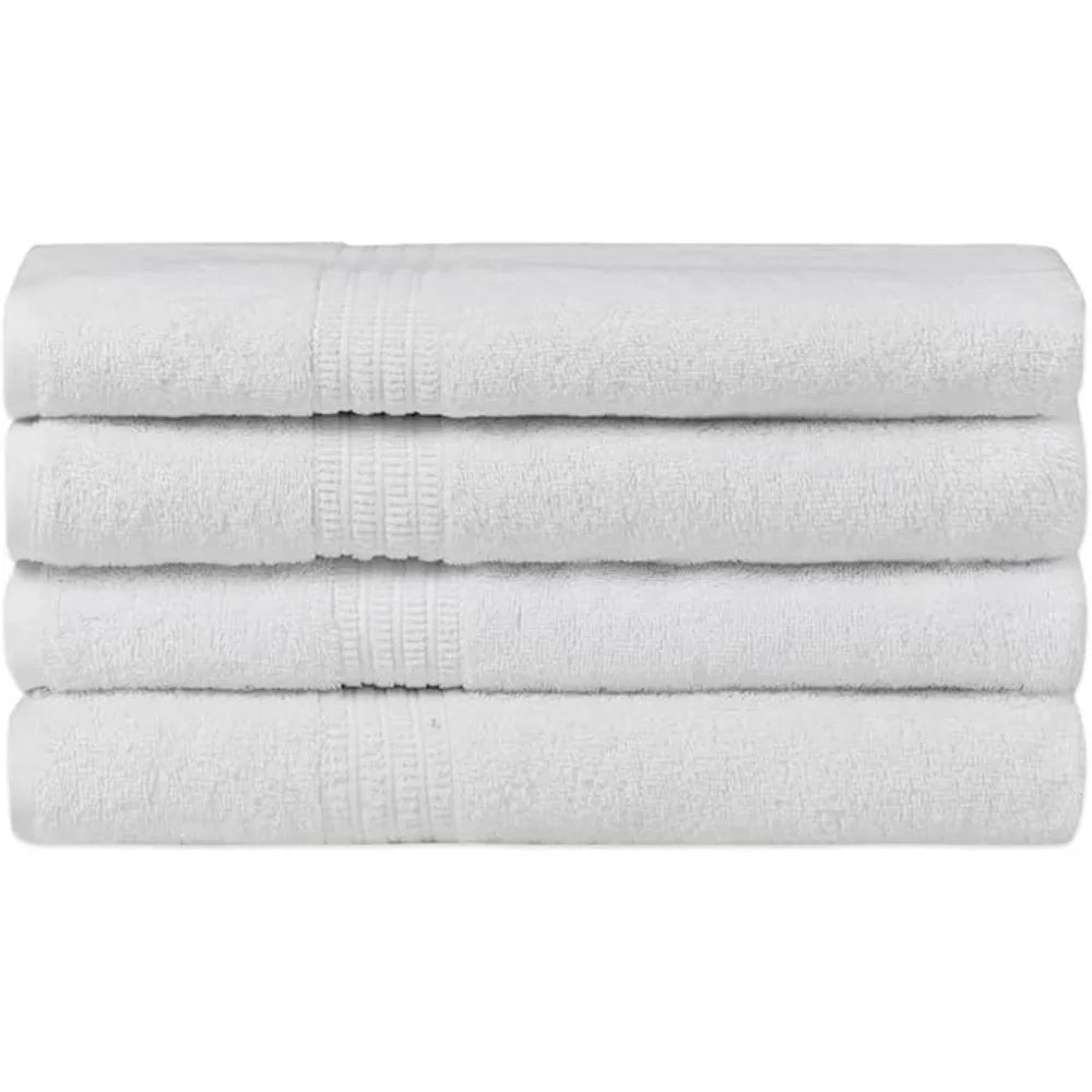 Four Piece Luxury Bath Towel Set Organic Cotton 500GSM