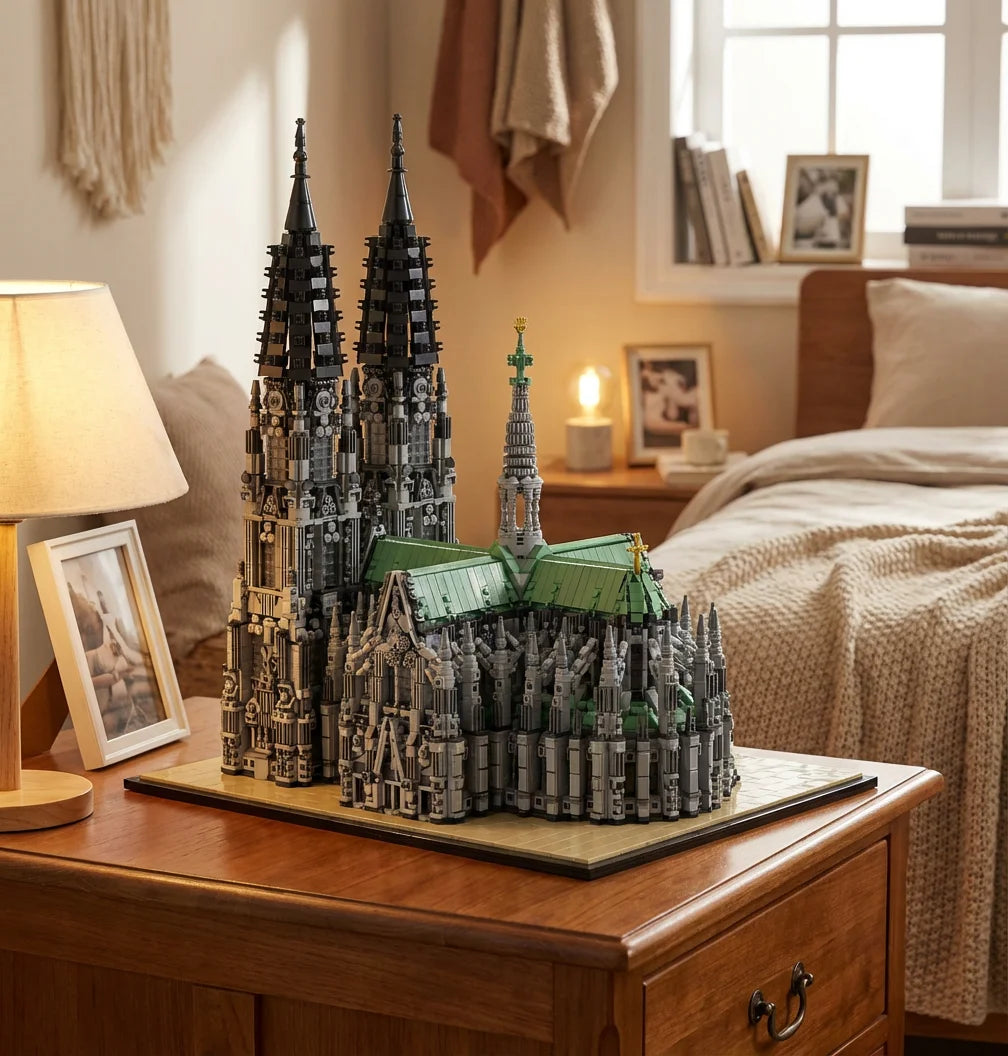 8614 Piece Cologne Cathedral Building Blocks Gothic Church Model Kit DIY