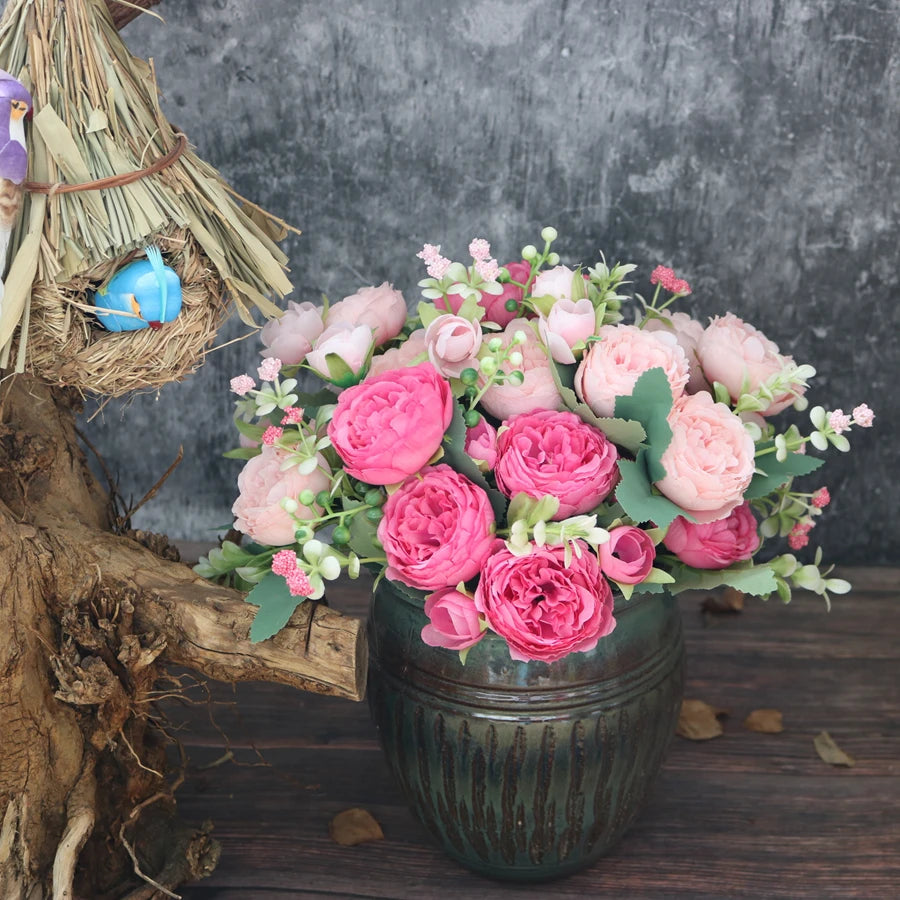 Artificial Rose And Peony Flowers Set One To Three Pcs High Quality Wedding Arch
