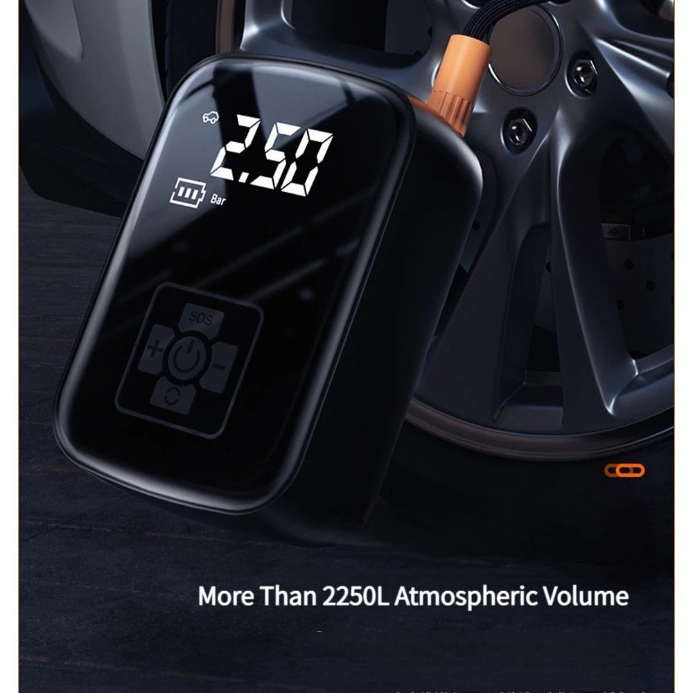 Portable Bicycle Pump 150 PSI Electric Inflator with Digital Display