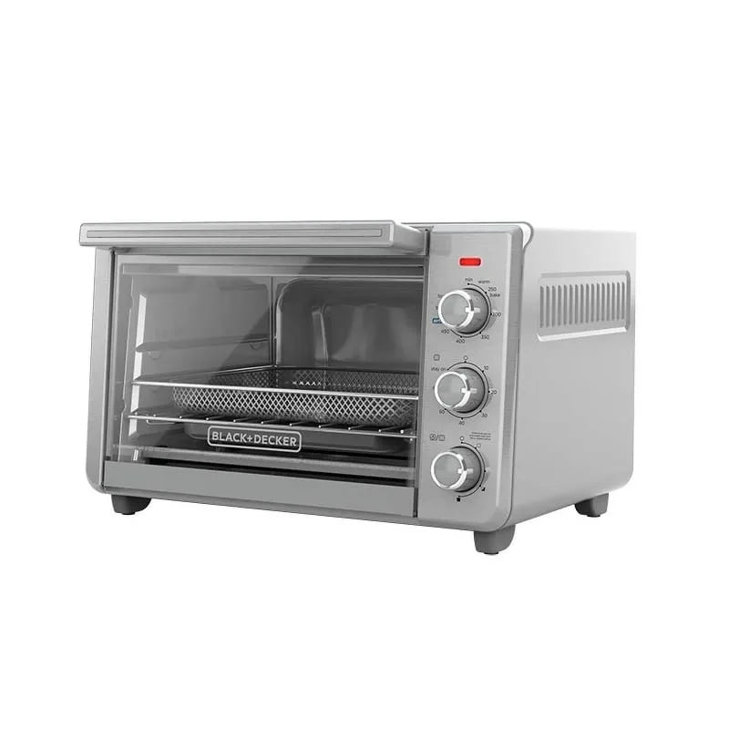 Black and Decker 6 Slice Crisp N Bake Air Fry Toaster Oven 078 Cubic Feet Interior