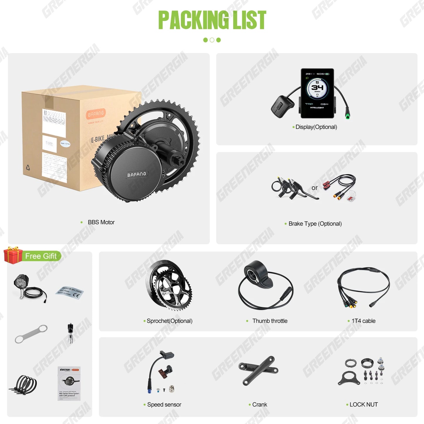 Bafang 750W 48V Mid Drive Motor BBS02B For eBike Kit