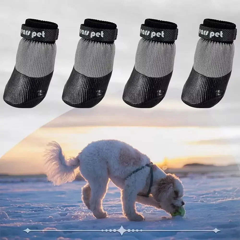 Waterproof Winter Dog Shoes Warm Soft Sole Anti Slip Paw Protectors Chihuahua