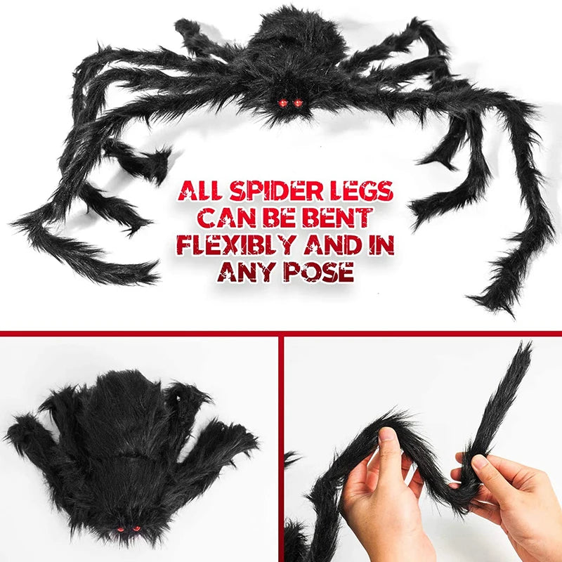 Large Hairy Spider Halloween Decor For Yard And Lawn