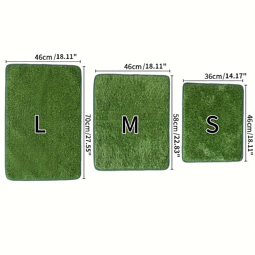 Washable Dog Grass Mat With Non Slip Backing For Training And Odor Control