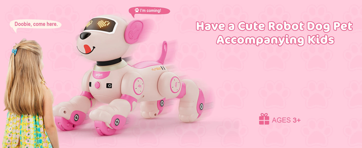 VATOS Robot Dog Toy 2.4GHz Remote Touch Sensor 20+ Modes