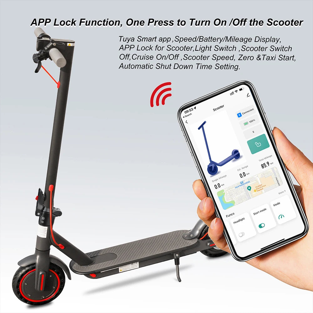 AOVOPRO ES80 350W Electric Scooter 10.5Ah 19 MPH 40-60km Foldable for Adults