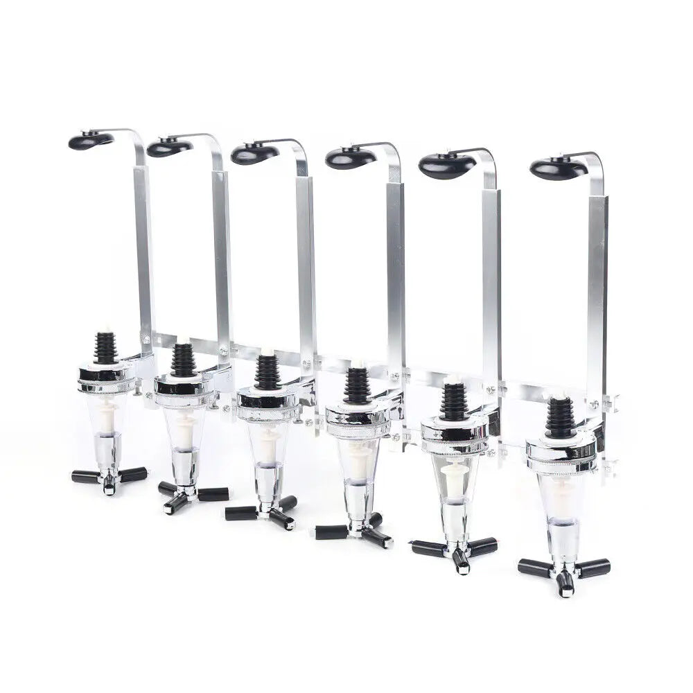 Six Bottle Wall Mounted Liquor Dispenser For Bar Wine Home