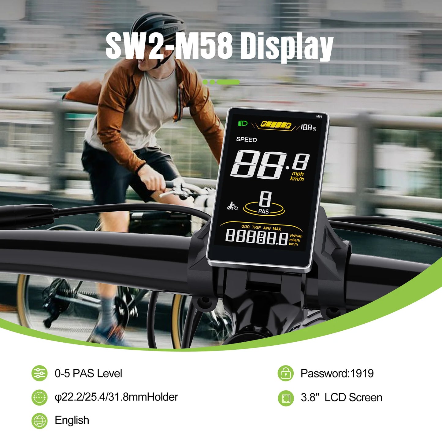 BAFANG UART CAN Display DPC18 DZ40 DM03 EKD01 Bluetooth