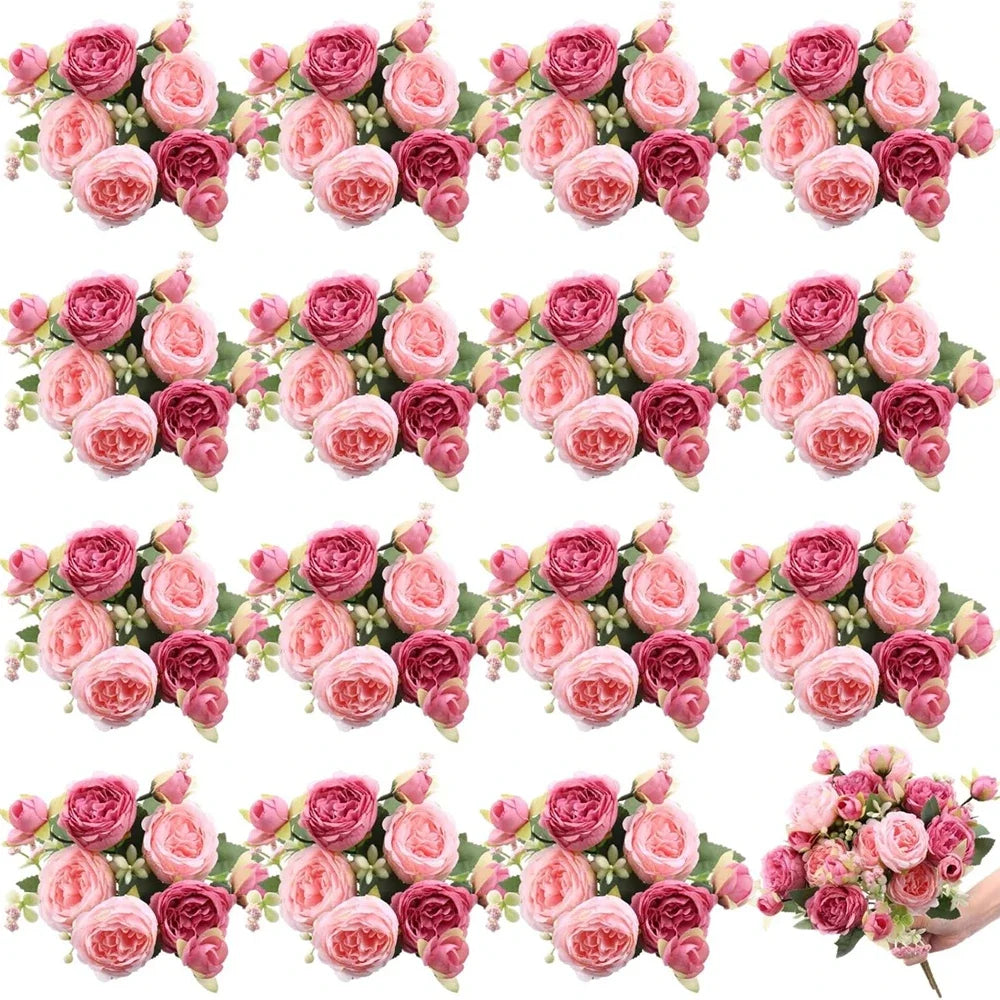 Artificial Rose And Peony Flowers Set One To Three Pcs High Quality Wedding Arch