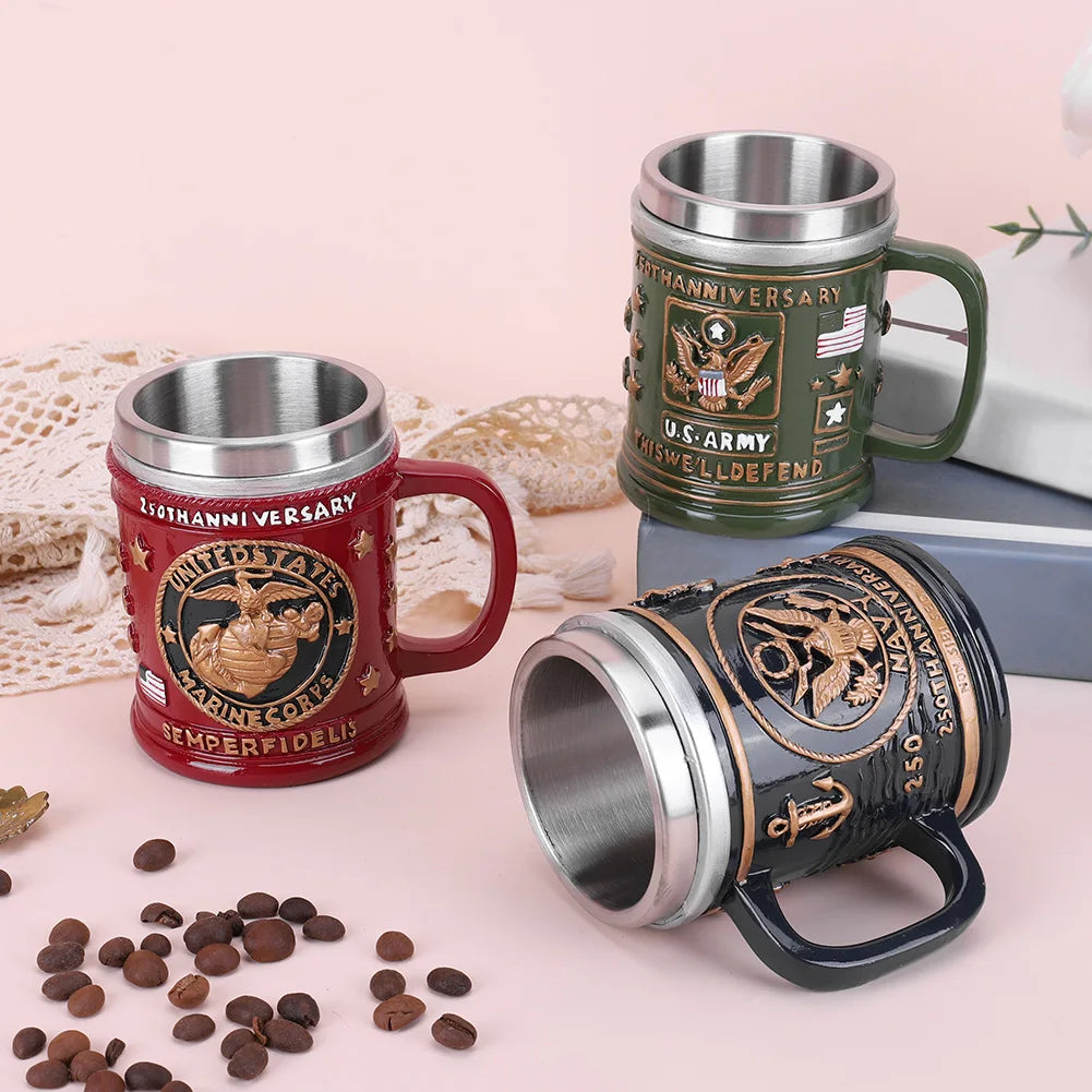 250th Anniversary Veteran Coffee Mug Stainless Steel