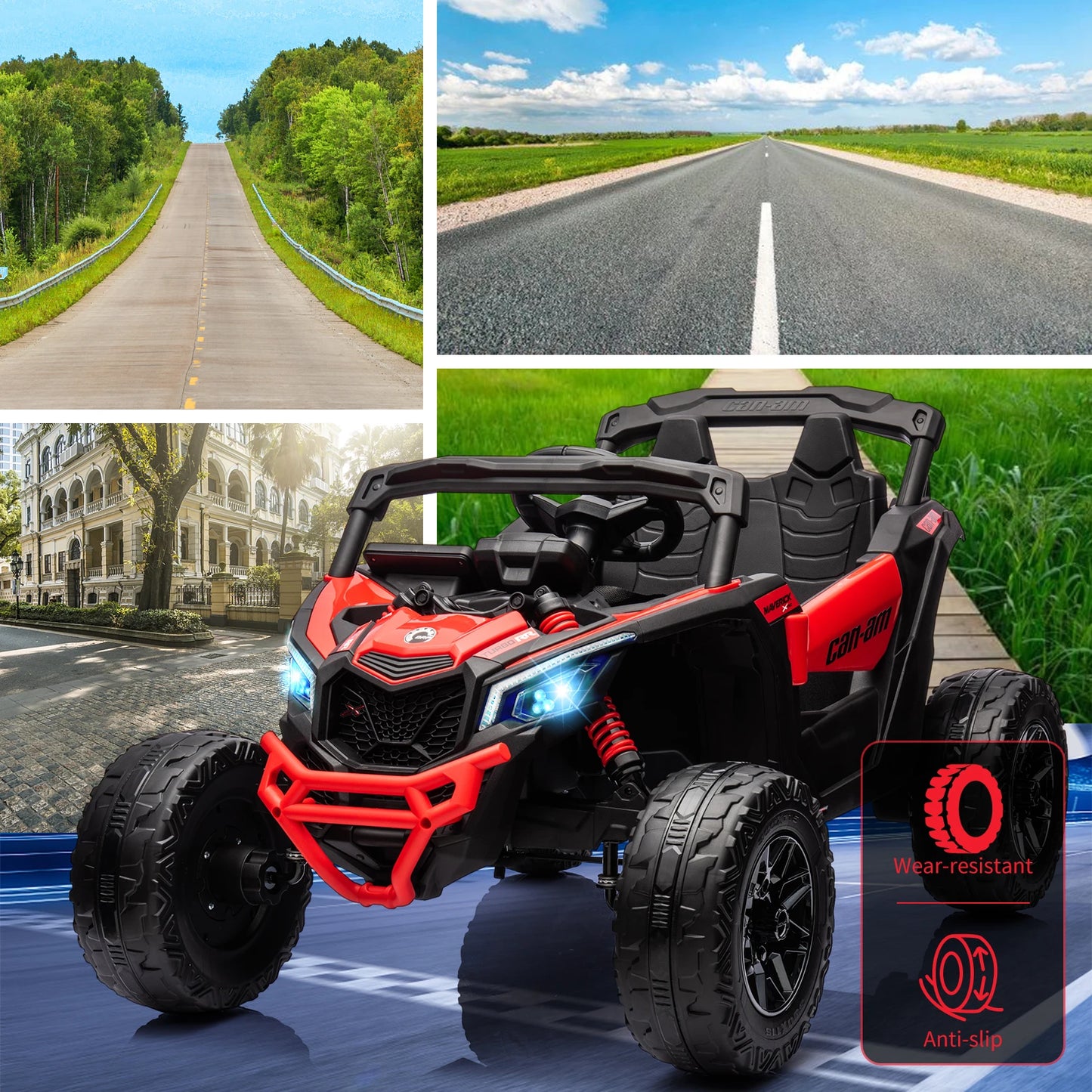Licensed Can Am Kids Electric UTV Ride On Car With Remote