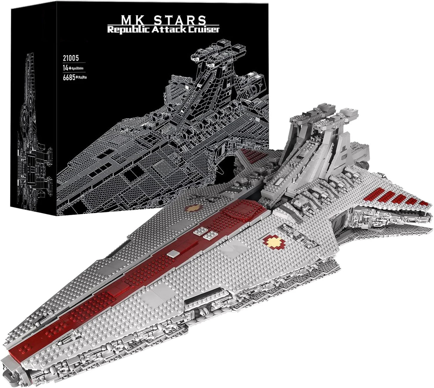 Mould King 21004 Super Star Destroyer Eclipse Class Imperial Building Block Set