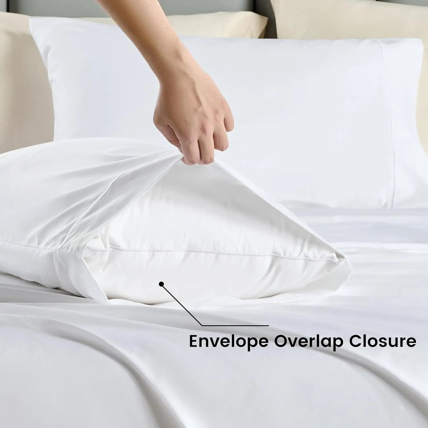 Simple And Opulence 100 Percent Egyptian Cotton 4Pc Set