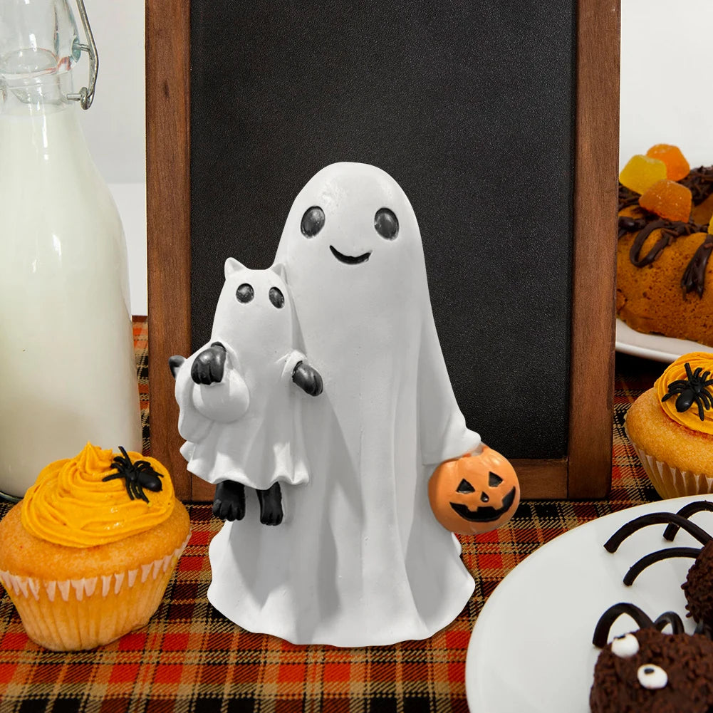 Halloween 3D LED Ghost Night Light Campfire Figurine Decor