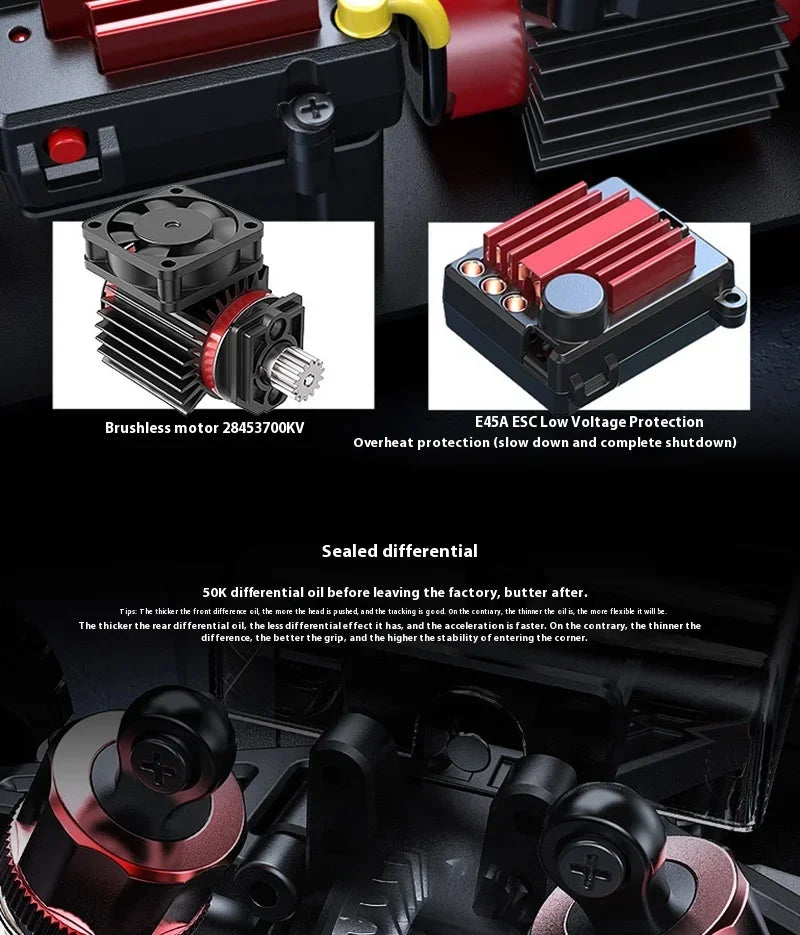 1 To 14 MJX 14303 RC Drift Car 2.4G Speed Brushless 4WD