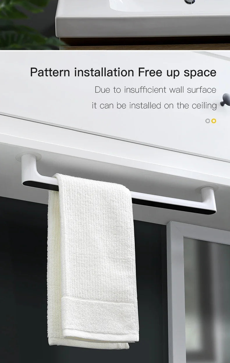 Self Adhesive Wall Mounted Towel Rack Bar Kitchen Organizer