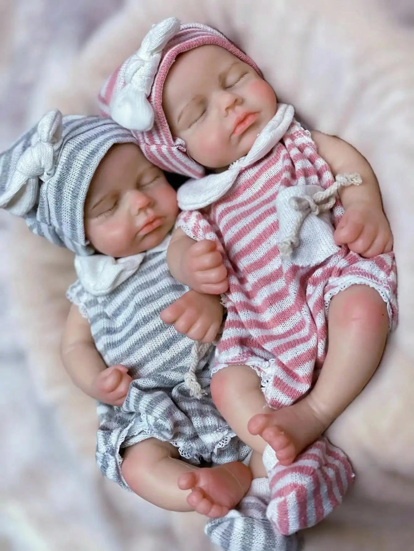 Saskia Full Body Silicone Reborn Doll 13 Inch Open Mouth
