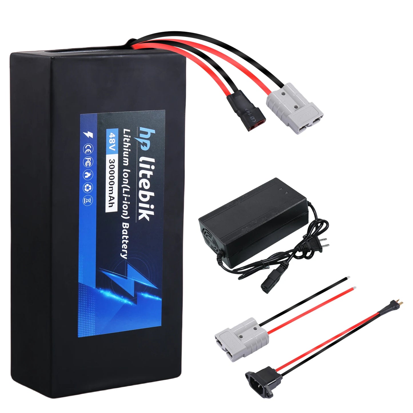 48V Ebike Battery 8Ah 10Ah 14Ah 20Ah 30Ah for 200 to 2000W