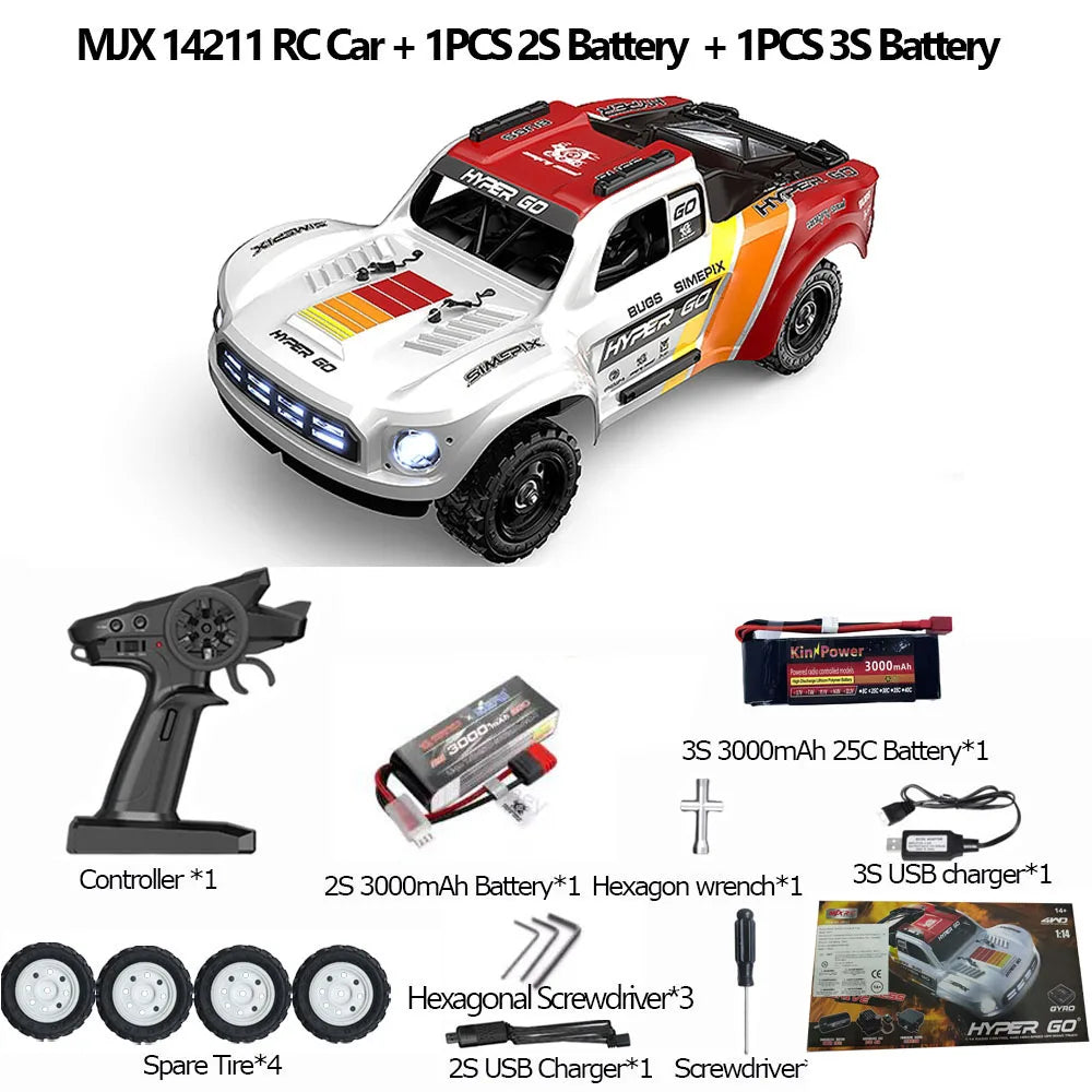 MJX Hyper Go 14211 RC Car 1/14 4WD Brushless Remote Control