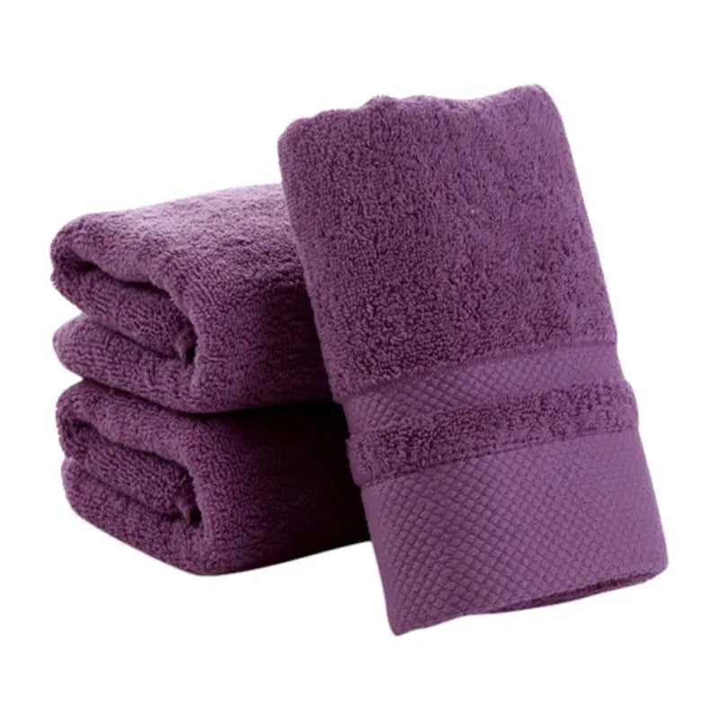 Three or Six Thickened Soft Cotton Bath Towels Sets 34x75cm