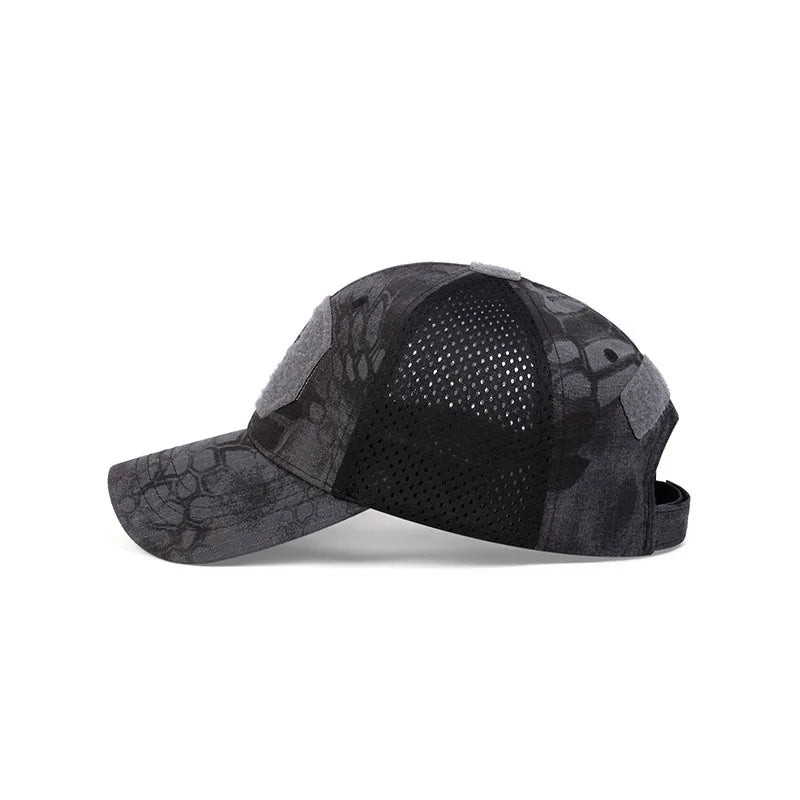 Unisex Skull Embroidery Breathable Baseball Cap Adjustable Sun Protection Hat**