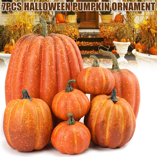 Fake Foam Pumpkins Halloween Decorations Realistic Ornaments