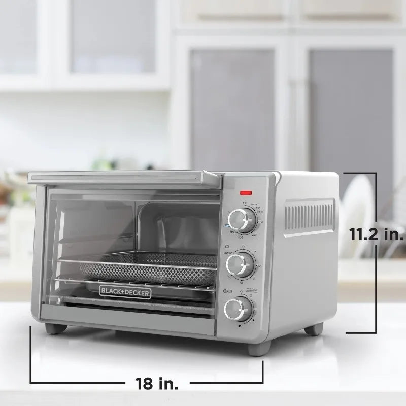 Black and Decker 6 Slice Crisp N Bake Air Fry Toaster Oven 078 Cubic Feet Interior