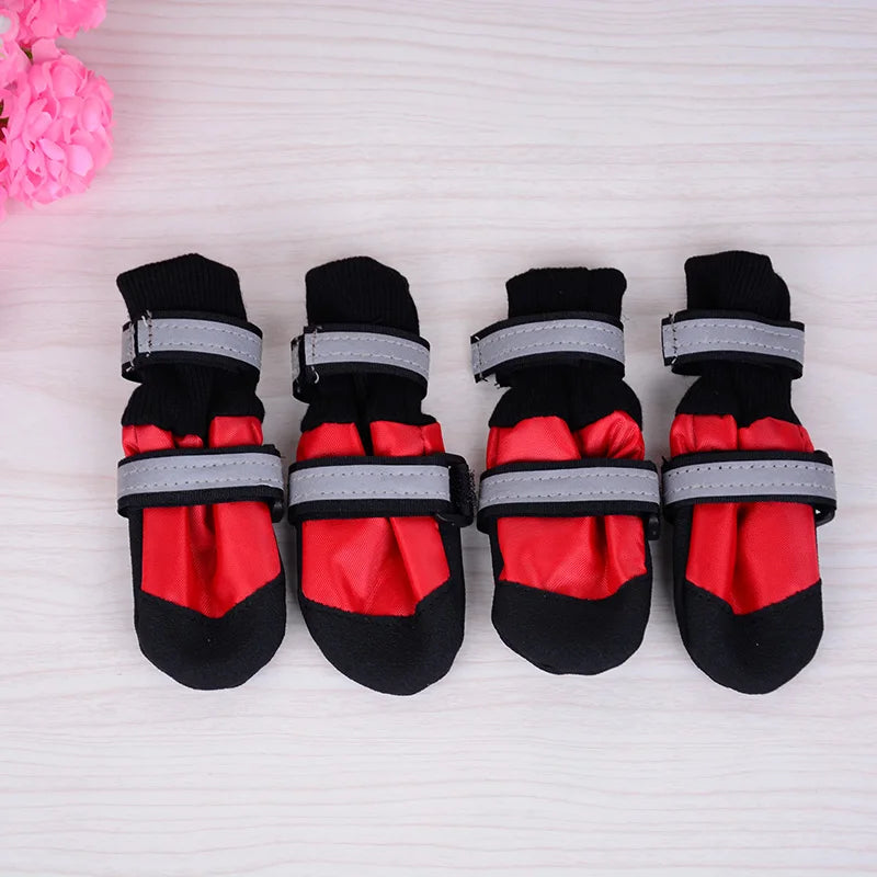 Waterproof Anti Slip Snow Boots For Large Dogs Camouflage Reflective