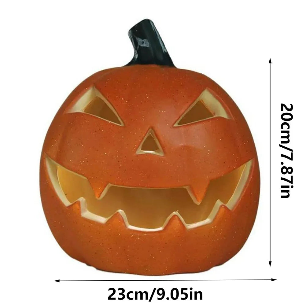 Halloween Pumpkin LED Lamp Creative Lantern Decoration Flashing Ghost Festival Indoor Garden Decor