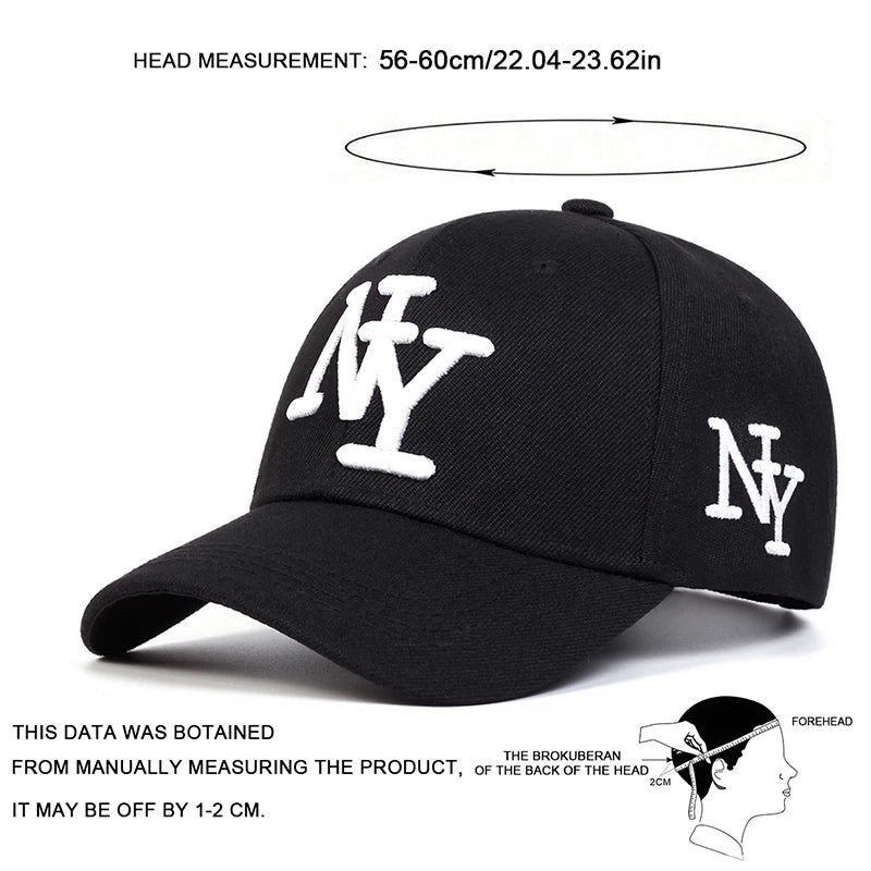 Unisex Letter Embroidery Baseball Cap Adjustable Sun Protection Leisure Hat
