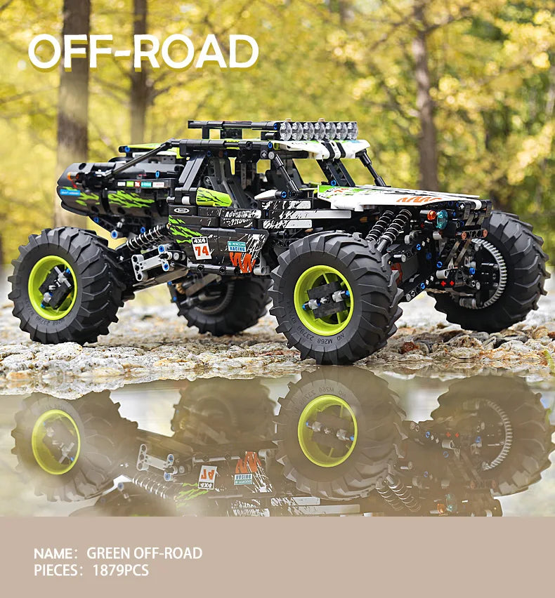 Mould King 18002 4WD RC Buggy Building Block Set Compatible With Lego