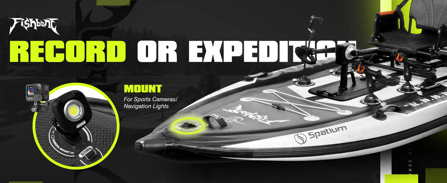 Spatium Fishing Kayak With Pedal Drive Sit On Top 11ft 660lb Capacity