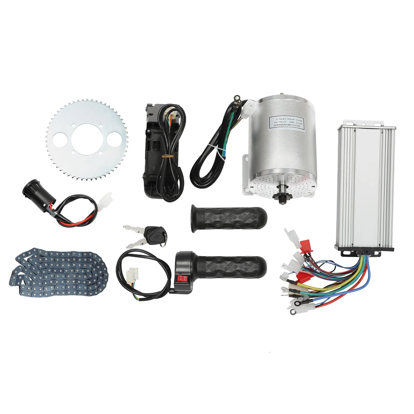 3KW Brushless Motor Kit for 48-72V E-Bike and E-Scooter