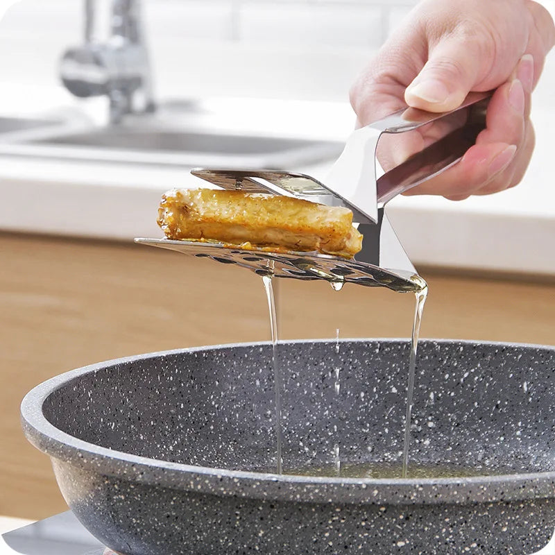 Steel Frying Shovel Clip Multifunctional Bbq Tongs Tool