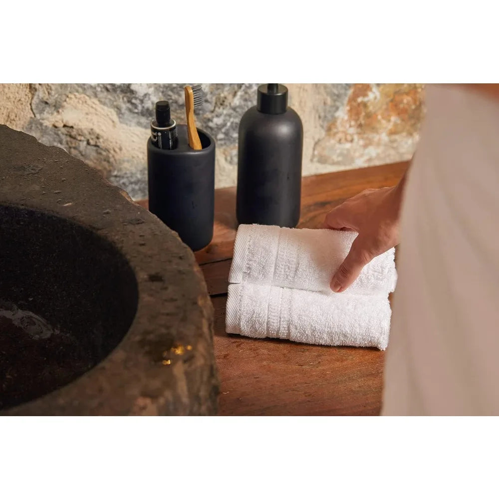 Four Piece Luxury Bath Towel Set Organic Cotton 500GSM