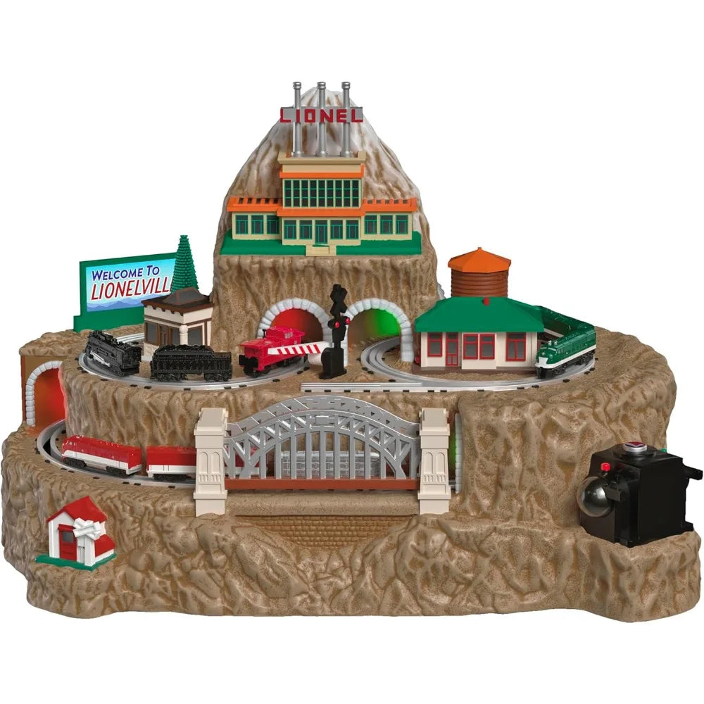 Lionelville Christmas Train Set With Light Sound Motion For Tabletop Decoration