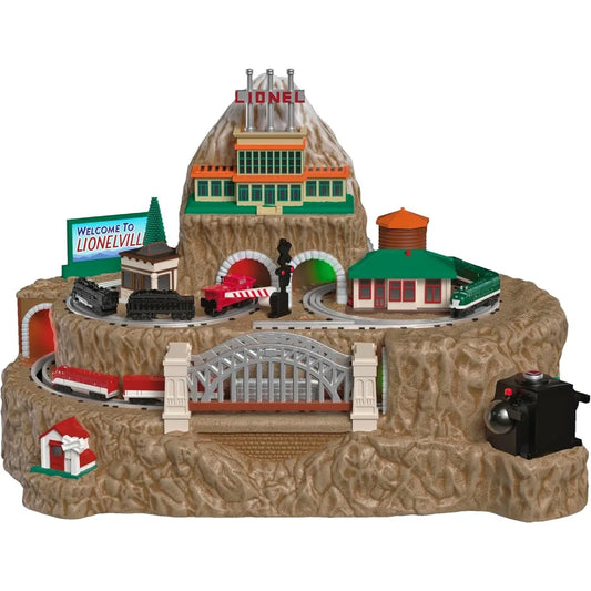 Lionelville Christmas Train Set With Light Sound Motion For Tabletop Decoration