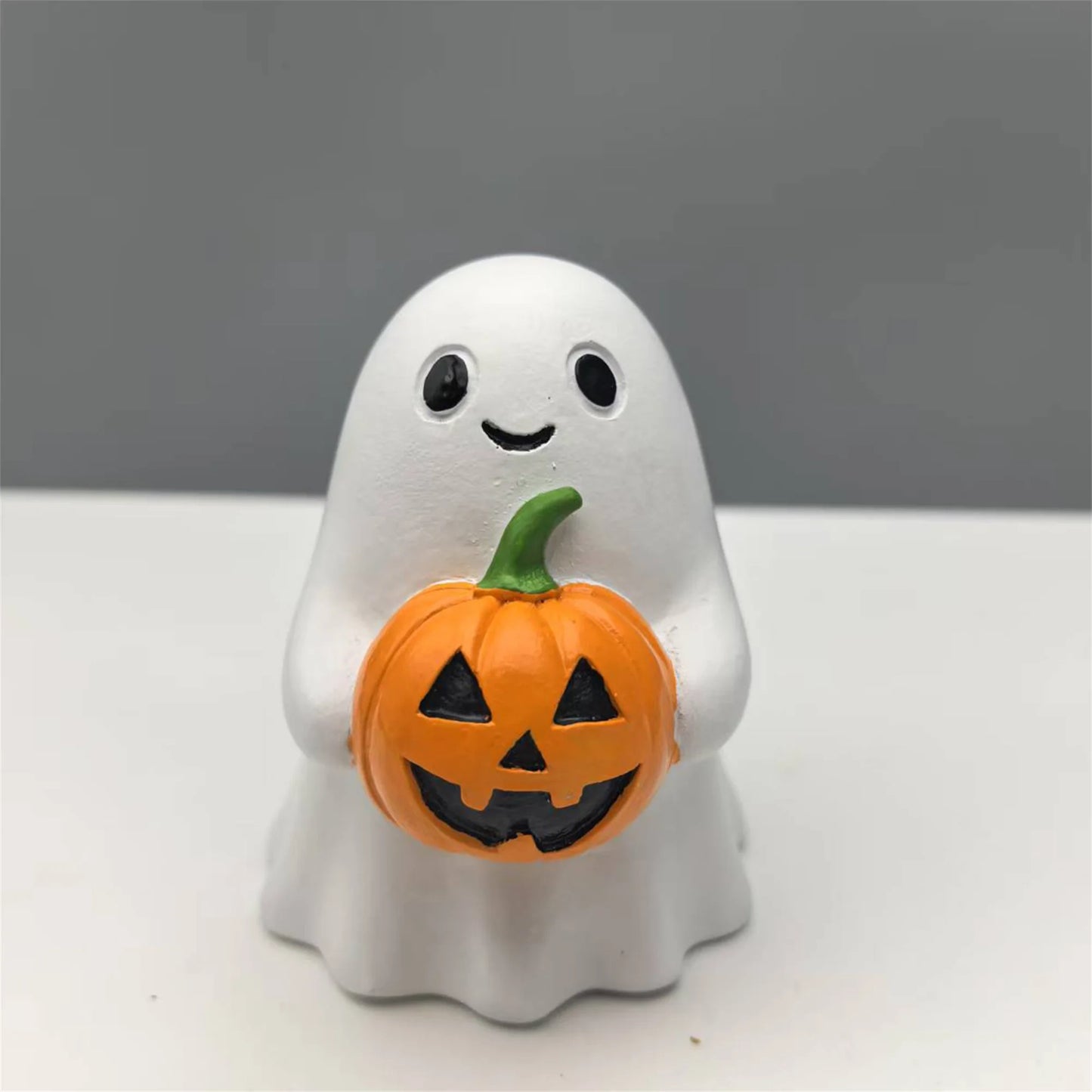 Spooky Halloween Resin Figurines Witch Cat Pumpkin Ghost