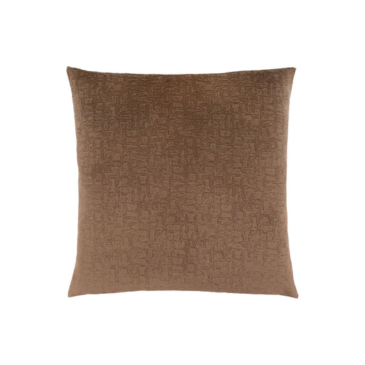 18x18 Inch Square Pillow Insert Included Decorative Throw Brown Polyester Modern