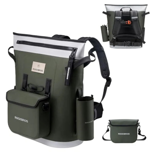 Soft Cooler Backpack 36-Can Insulated Leak-Proof for Picnic Beach Camping