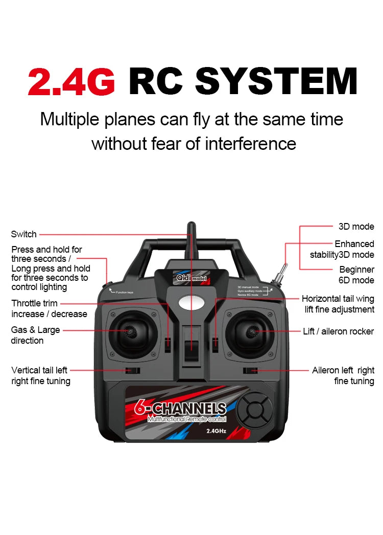 Qidi560 RC Plane Moore M7 Off Road 4CH Brushless EPP Foam