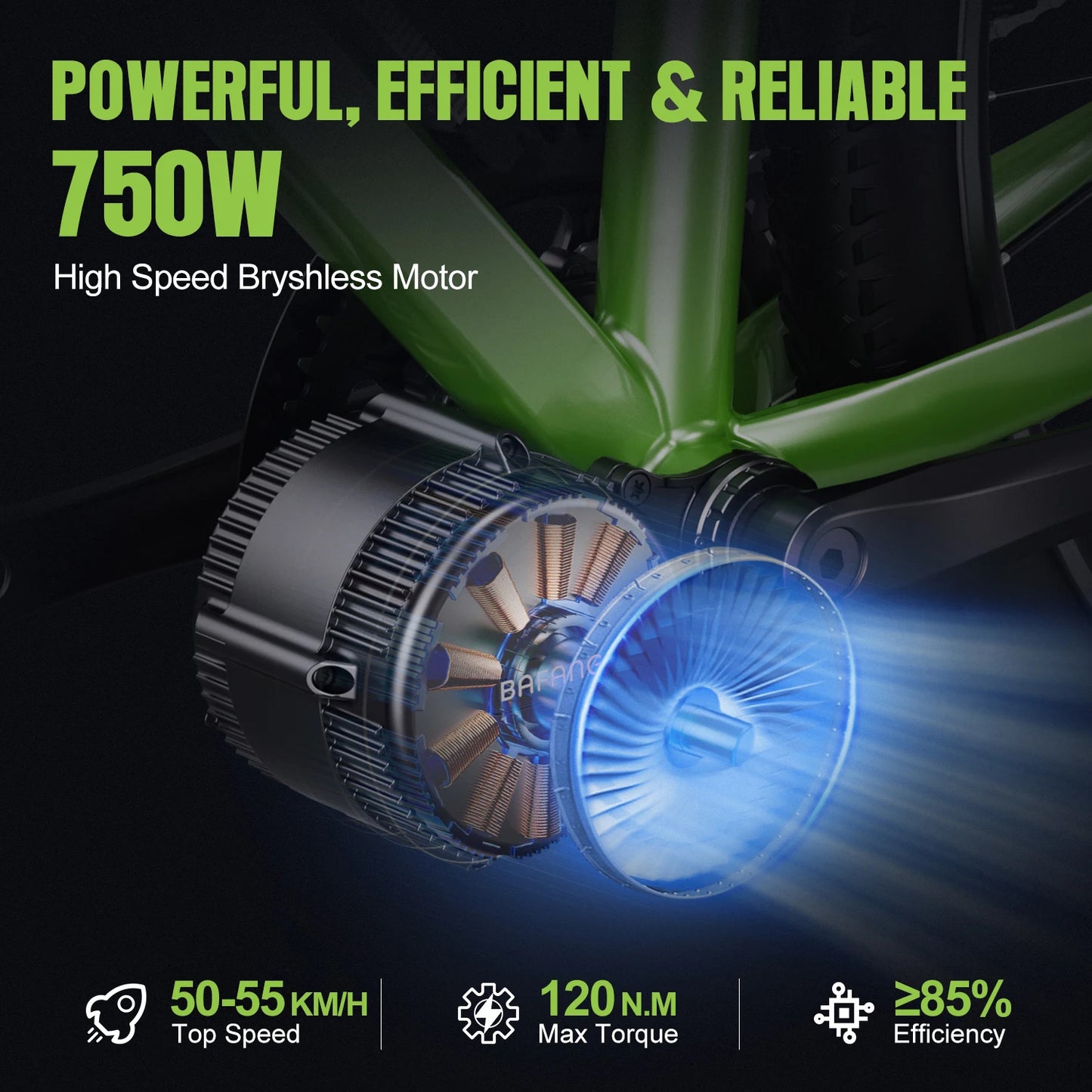 Bafang 750W 48V Mid Drive Motor BBS02B For eBike Kit