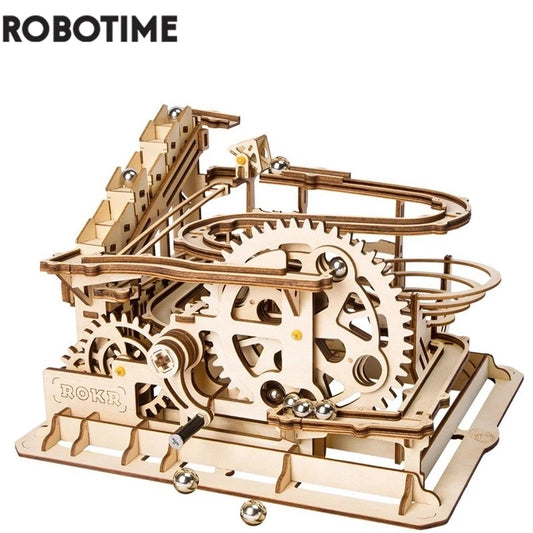 Robotime Rokr 3 Marble Run DIY Wooden Waterwheel Model Kit Gift