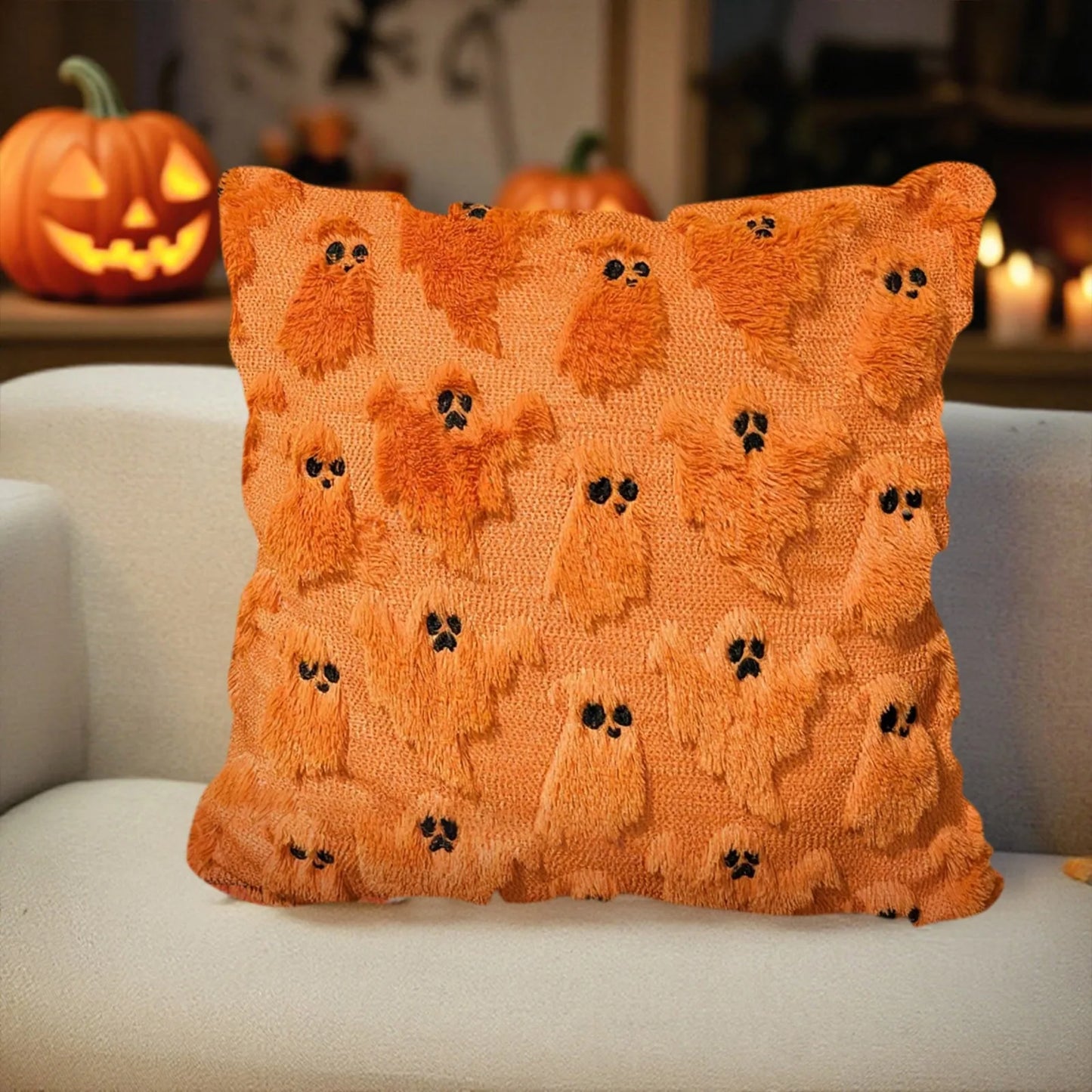 2025 Halloween Printed Square Pillowcase Pillow Cover