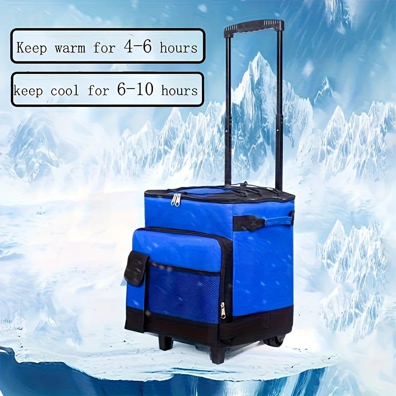 Insulated Outdoor Picnic Box Large Capacity Cooler for Camping and Takeaway