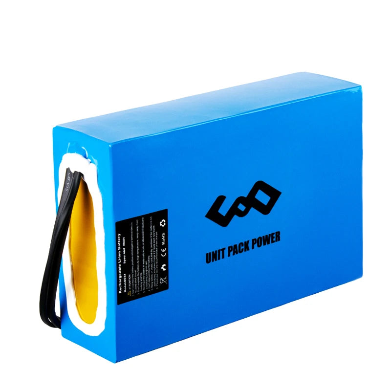 EScooter Ebike Battery Pack 36V 48V 52V 60V 72V Waterproof