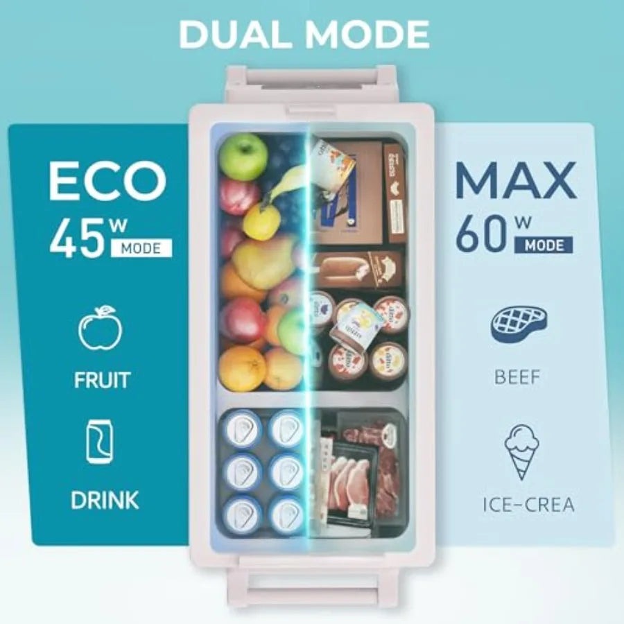 12V Portable Refrigerator 59 Qt 55L App Control Cooler Freezer 12 24V DC AC